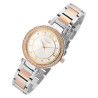 Montre Just Watch bracelet acier inoxydable argenté finition bicolore 33 mm Femme