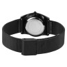 Montre bracelet acier inoxydable noir Femme Akzent cadran noir