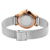 Montre bracelet acier inoxydable argenté Femme Just Watch cadran doré rose