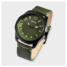 Montre bracelet cuir véritable vert charley Homme Raptor