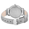 Montre Adrina Femme bracelet cuir synthétique gris cadran gris