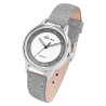 Montre Adrina Femme bracelet cuir synthétique gris cadran gris