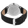 Montre Excellanc bracelet noir cadran blanc minimaliste