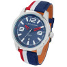 Montre Homme Just Watch bracelet nylon bleu cadran bleu