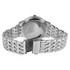 Montre Homme Akzent bracelet métal argenté cadran noir