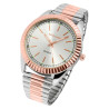 Montre Femme bracelet acier inoxydable argenté bracelet extensible 40 mm Excellanc