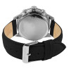 Montre Homme Just Watch bracelet cuir véritable noir cadran gris