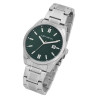 Montre Homme Just Watch bracelet acier inoxydable argenté cadran vert 42 mm Theo