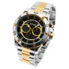 Montre Homme Raptor bracelet acier inoxydable argenté cadran noir Majid