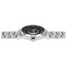 Montre Homme Excellanc bracelet métal argenté cadran noir 40 mm