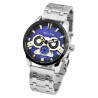 Montre bracelet acier inoxydable chronographe Homme Elite