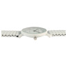 Montre Femme Excellanc bracelet métal blanc cadran blanc