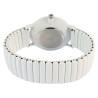 Montre Femme Excellanc bracelet métal blanc cadran blanc