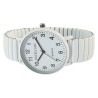 Montre Femme Excellanc bracelet métal blanc cadran blanc