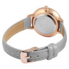 Montre Femme Excellanc bracelet cuir synthétique gris cadran blanc