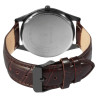 Montre Homme Excellanc bracelet cuir synthétique brun