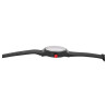 Montre Homme Q&Q bracelet silicone noir cadran noir 40 mm