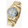 Montre bracelet acier inoxydable doré Homme Just Watch cadran blanc