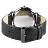 Montre Femme Excellanc bracelet cuir synthétique noir cadran gris 42 mm