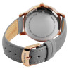 Montre Raptor Femme bracelet cuir véritable gris cadran gris