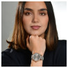 Montre Raptor Femme bracelet cuir véritable gris cadran gris