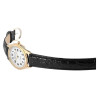 Montre Femme Excellanc bracelet cuir synthétique noir cadran blanc 36 mm Nadira