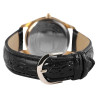 Montre Femme Excellanc bracelet cuir synthétique noir cadran blanc 36 mm Nadira