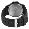 Montre Homme Q&Q bracelet silicone noir cadran blanc 40 mm