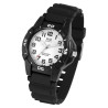 Montre Homme Q&Q bracelet silicone noir cadran blanc 40 mm