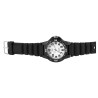 Montre Homme Q&Q bracelet silicone noir cadran blanc 40 mm