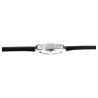 Montre bracelet cuir synthétique noir Homme Excellanc cadran noir 32 mm