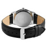 Montre bracelet cuir synthétique noir Homme Excellanc cadran noir 32 mm