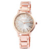 Montre Femme Excellanc bracelet métal or rose cadran argenté pailleté