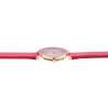 Montre Femme Just Watch bracelet cuir véritable rose cadran rose