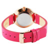 Montre Femme Just Watch bracelet cuir véritable rose cadran rose