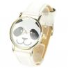 Montre bracelet cuir blanc femme panda