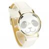 Montre bracelet cuir blanc femme panda