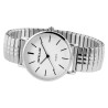 Montre Excellanc bracelet acier inoxydable argenté bracelet extensible 38 mm Femme
