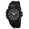 Montre bracelet plastique noir Q&Q Homme cadran noir 46 mm