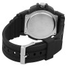 Montre bracelet plastique noir Q&Q Homme cadran noir 46 mm
