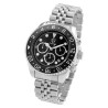 Montre Homme Pierrini bracelet acier inoxydable argenté chronographe