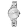 Montre Femme bracelet acier inoxydable argenté flake Raptor