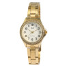 Montre Femme Q&Q bracelet acier inoxydable doré sertissage de strass
