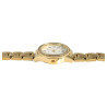 Montre Femme Q&Q bracelet acier inoxydable doré sertissage de strass