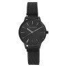 Montre Femme bracelet acier inoxydable noir Just Watch cadran noir 32 mm Malva