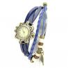 Montre femme bleu cuir