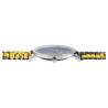 Montre Mixte Raptor bracelet extensible imprime jaune et bleu colorful edition