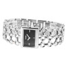 Montre Femme bracelet acier inoxydable argenté Primo cadran noir