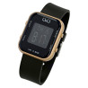 Montre Mixte Q&Q noir cadran gris