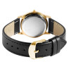 Montre Femme Flair bracelet cuir véritable noir